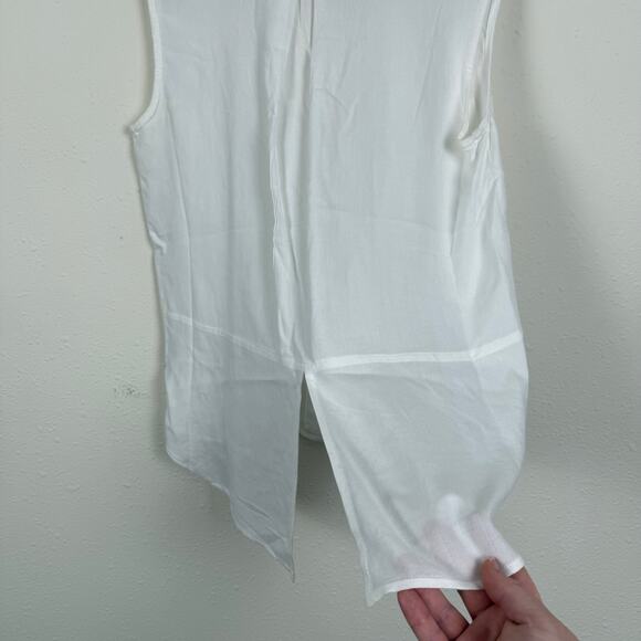 Sim & Sam Womens Sleeveless Top Size Medium Button Down Beach Vacation Travel - Picture 3 of 6